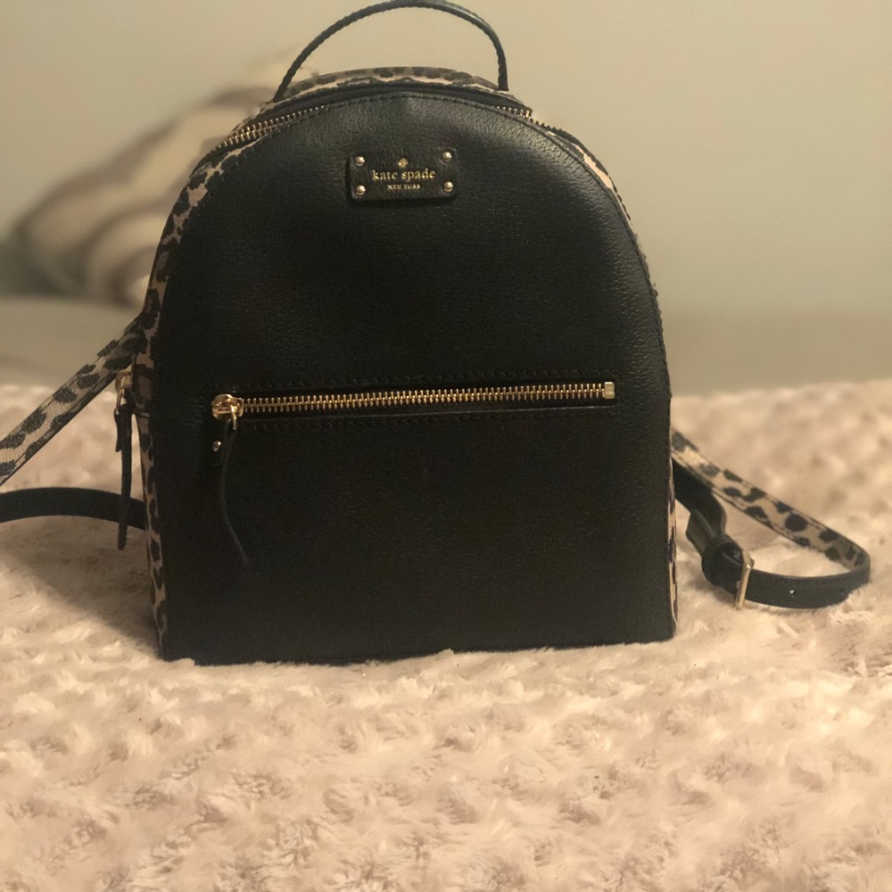 Authentic Kate ♠️ Sammi Grove Leopard backpack